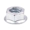 Prime-Line Flange Nut, 3/8"-16, Steel, Zinc Plated, 25 PK 9094294 - alternate 1